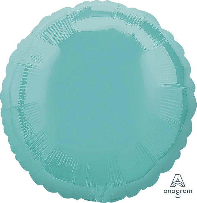 Robins Egg Blue 18 Inch Round Foil Mylar Balloon [23006]