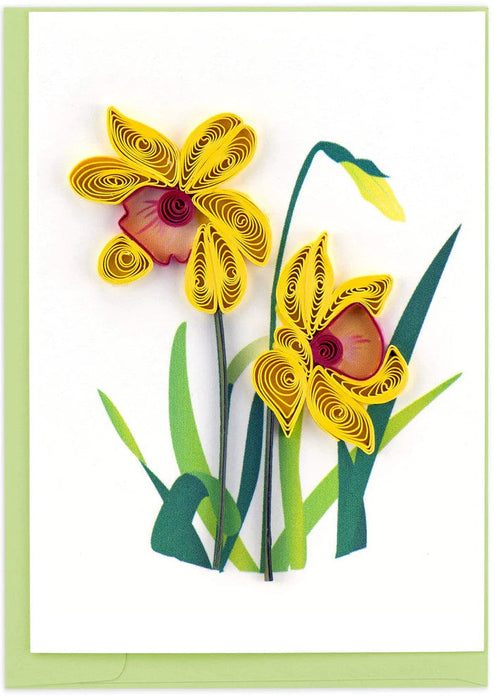 Quilled Daffodil Small Gift Enclosure Card [GE505]