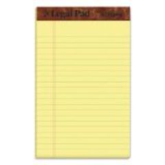 TOPS "The Legal Pad" Perforated Pads, Narrow Rule, 5 x 8, Canary, 50 Sheets