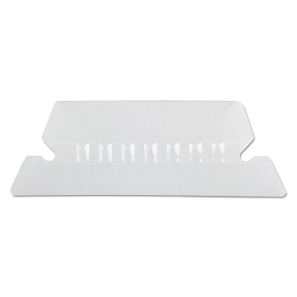Pendaflex Transparent Colored Tabs For Hanging File Folders, 1/5-Cut Tabs, Clear, 2" Wide, 25/Pack [PFX42CR]