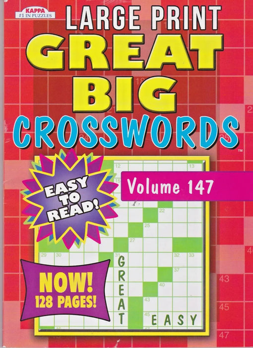 KAPPA Large Print Great Big Crosswords [88908391031]