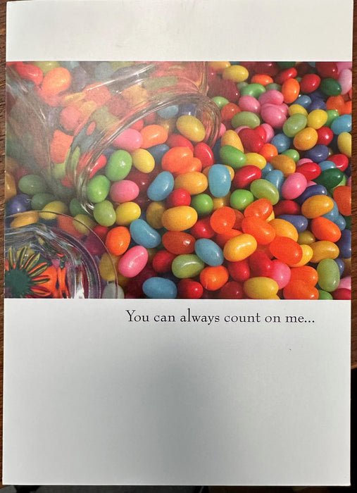 Spilled Jar of Jelly Beans Birthday Greeting Card [GC0004BD]