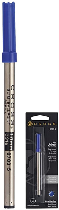 Cross Slim Ballpoint Pen Refill - Blue - Single Pack [CRO87835]