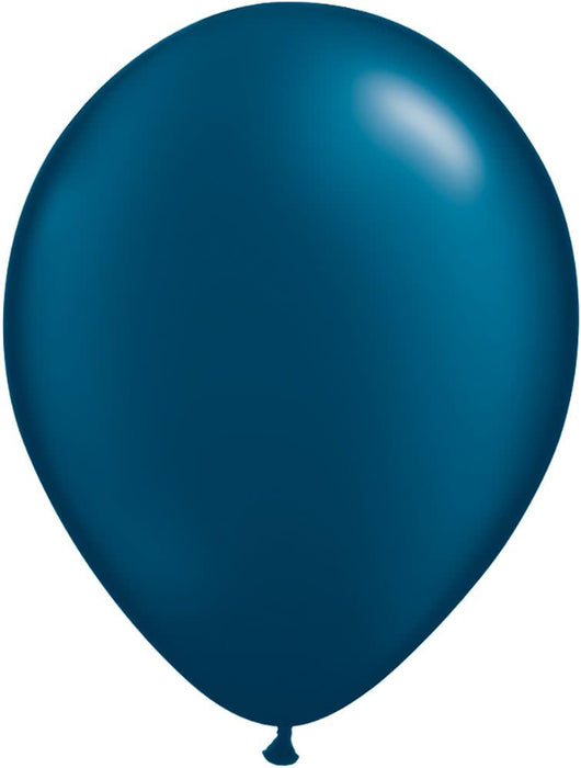 Qualatex Pearl Midnight Blue 11 Inch Latex Balloons 25 Count [39832]