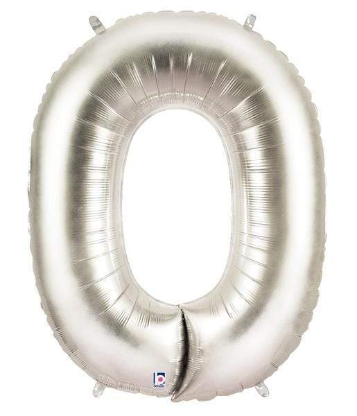 Megaloon Letter O Silver 34 Inch Foil Mylar Balloon [15915S]