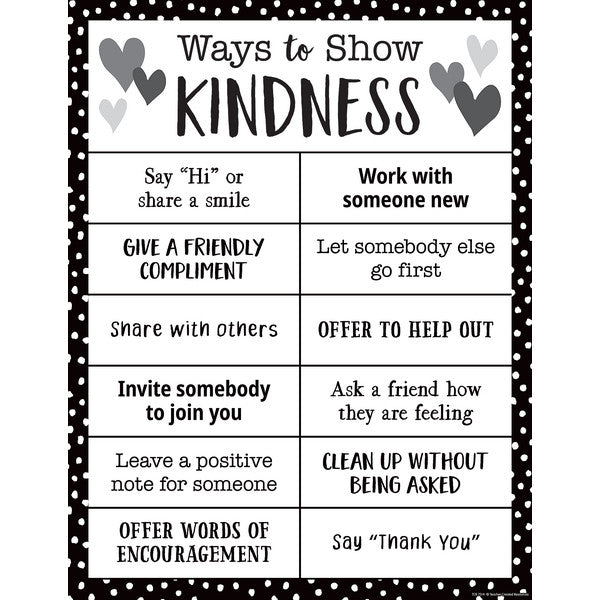 Ways to Show Kindness Chart 17x22 [TCR7514]
