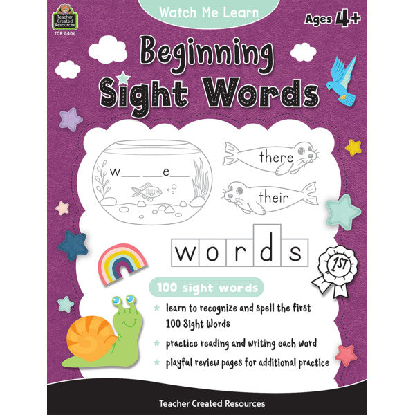 Watch Me Learn: Beginning Sight Words [TCR8406]