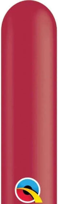 Qualatex 260Q Maroon Entertainer Balloons Nozzle Up 50 Pack [57213]