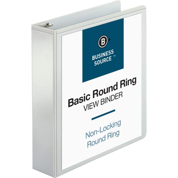 2" 3-Ring View Binder White [BSN09957]