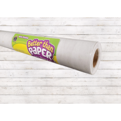 Better Than Paper Bulletin Board Roll - White Shiplap [TCR77498]