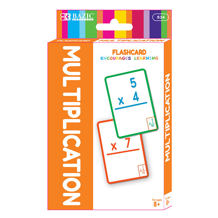 BAZIC Multiplication Flash Cards (36/Pack) [534]