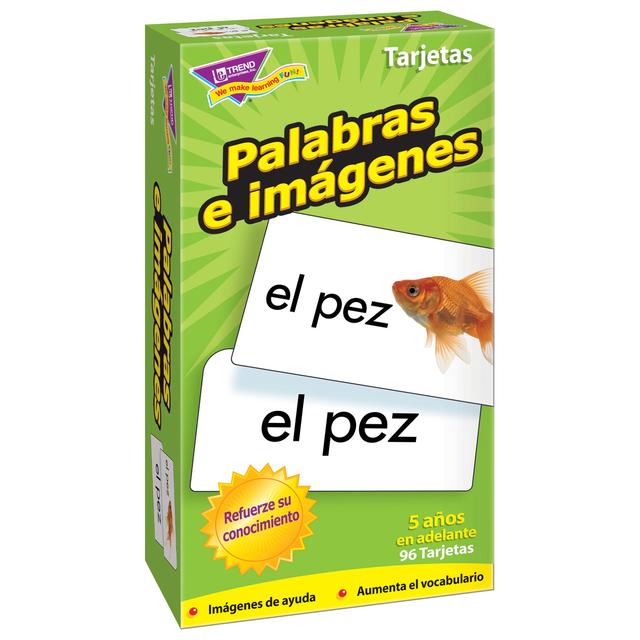 Palabras e imágenes (Spanish) Skill Drill Flash Cards [T53006]