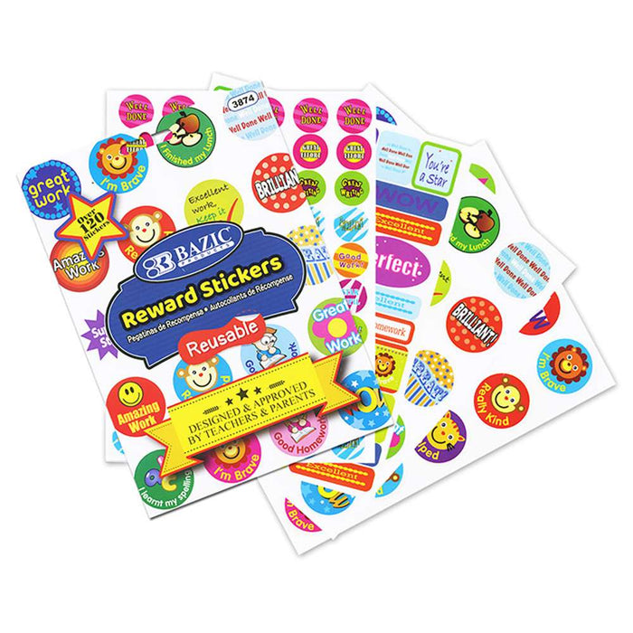 BAZIC Reward Plastic Sticker Book [3874]