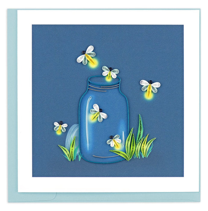 Quilled Fireflies All Occasion Greeting Card [BL1198]