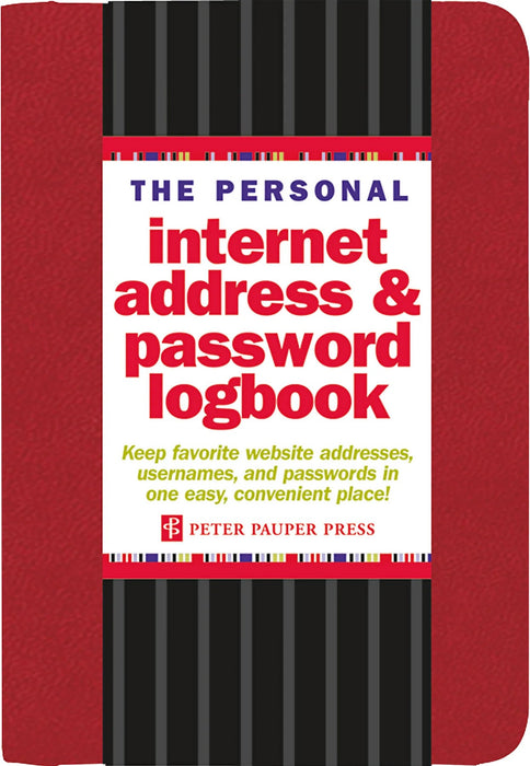 The Personal Internet Address & Password Logbook (Red) [9781441308146]