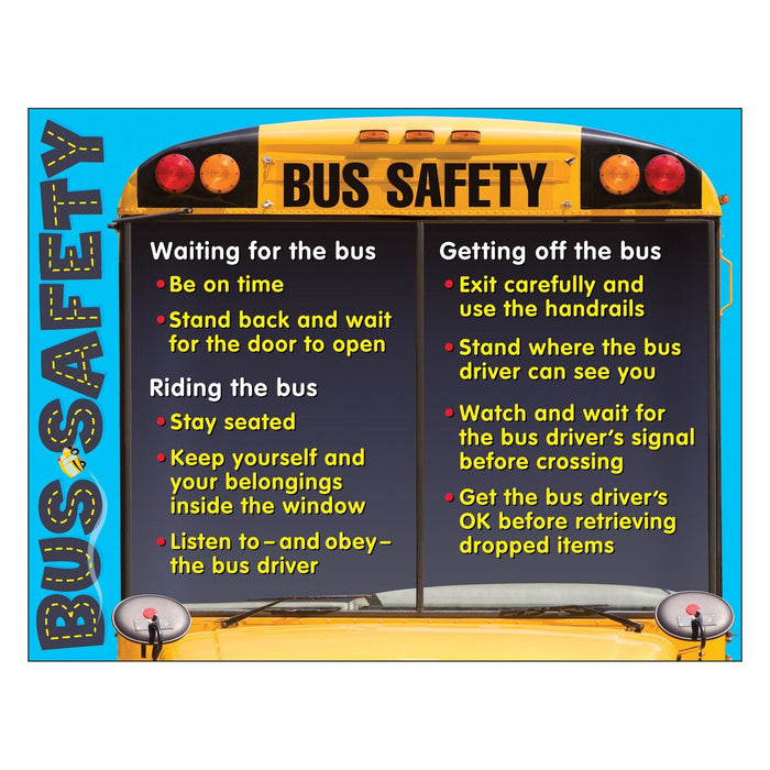 Bus Safety Learning Chart 17x22 [T38232]
