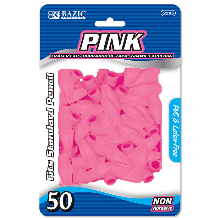 BAZIC Pink Eraser Top (50/Pack) [2205]