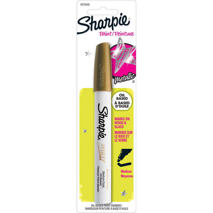 Sharpie Oil  Based Paint Medium Marker Point - Gold Oil Based Ink [SAN2157683]