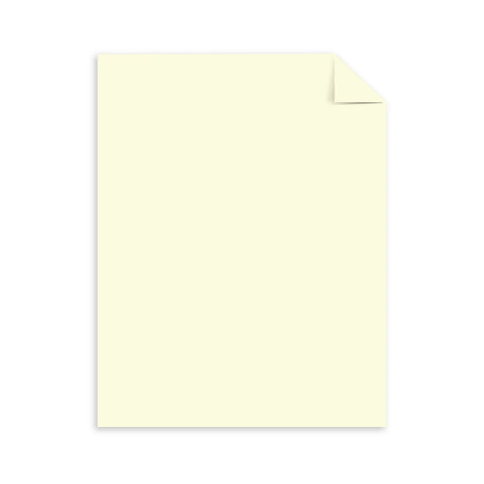 Astrobrights Colored Cardstock, 8.5" x 11", 65 lb./176 Gsm, Cream, 50 Sheets [91518]
