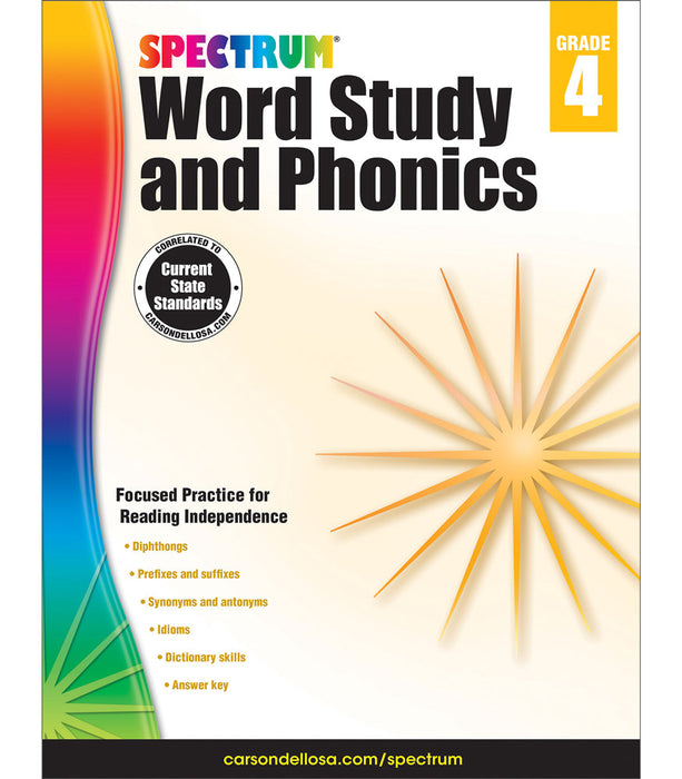 SPECTRUM WORD STUDY PHONICS GRADE 4 [CD704607]