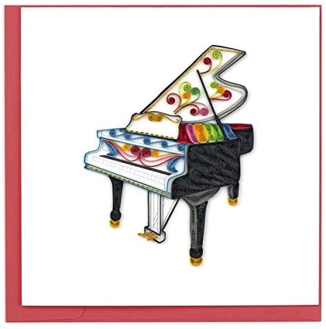 Quilled Grand Piano Greeting Card [BL1161]
