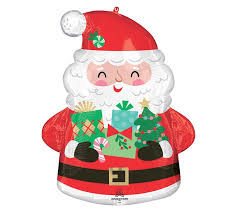 Jolly Old Santa Shape 25 Inch Mylar Balloon [48962]