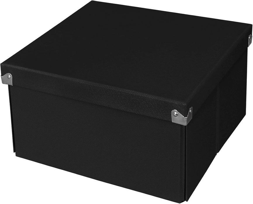 Samsill Pop N' Store Medium Square Box, Black, 10.5 X 6 X 10.5-Inch [PNS02LSBK]