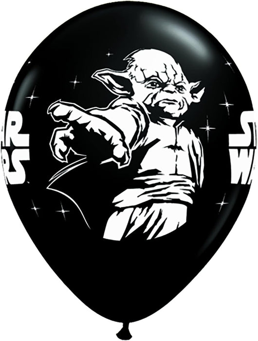 Qualatex Star Wars Latex Balloons Black 11 Inch Latex 25 Count [11163]