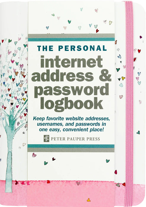 Tree of Hearts Internet Address & Password Logbook [9781441329066]