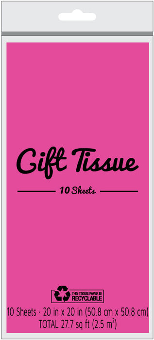 Gift Tissue Paper 10 Sheets Hot Pink [24369]