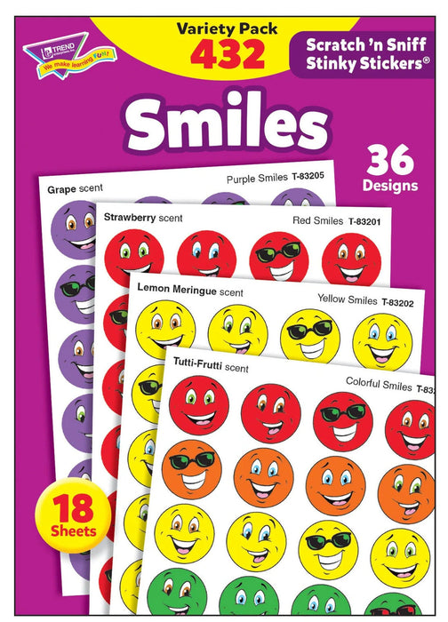 Smiles Scratch 'n Sniff Stinky Stickers Variety Pack [T83903]