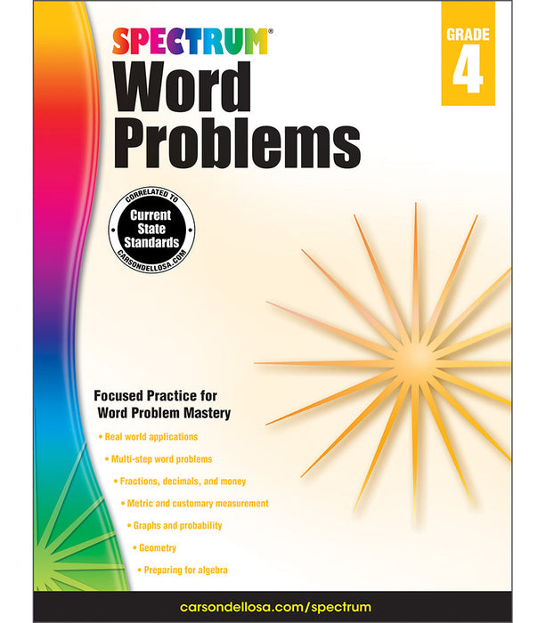 Spectrum Word Problems Grade 4 [CD704490]