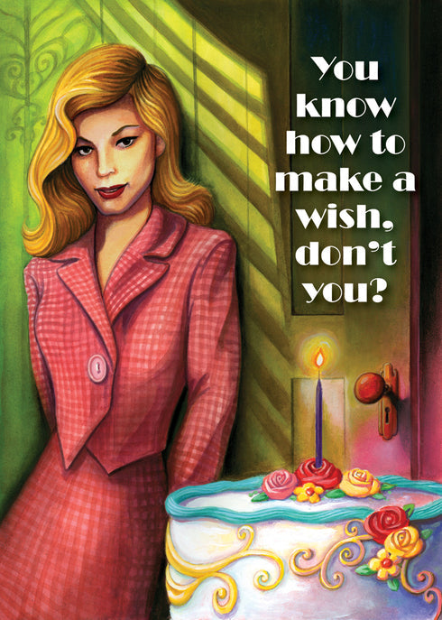 Bacall Birthday Greeting Card