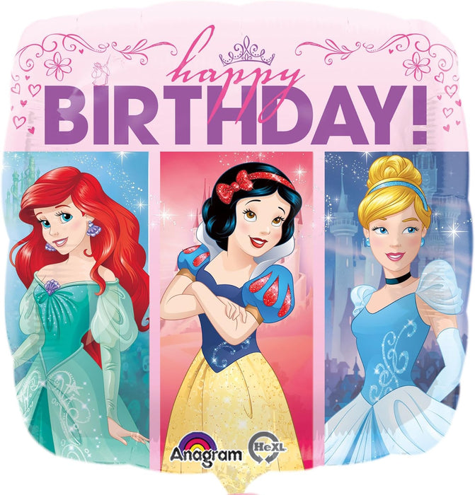 Disney Princess Happy  Birthday 18 Inch Foil  Mylar Balloon [33807]