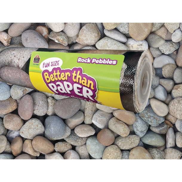 Fun Size Rock Pebbles Better Than Paper Bulletin Board Roll [TCR77468]