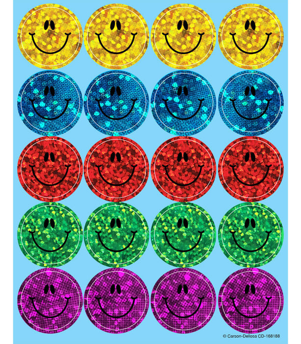 Smiley Faces Dazzle Stickers [CD168188]