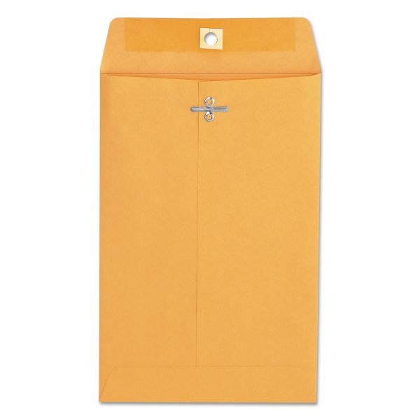 Universal Kraft Clasp Envelope, #55, Square Flap, Clasp/Gummed Closure, 6 x 9, Brown Kraft, 100/Box