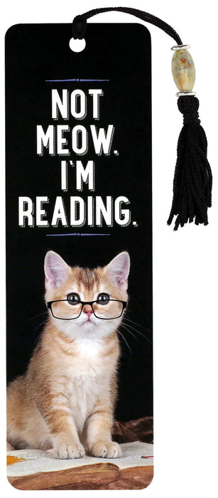 Not Meow. I'm Reading. Beaded Bookmark [9781441328151]