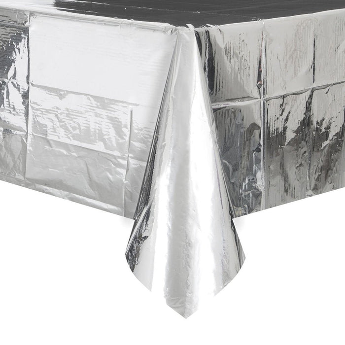 Silver Metallic Table Cover [5P3810]