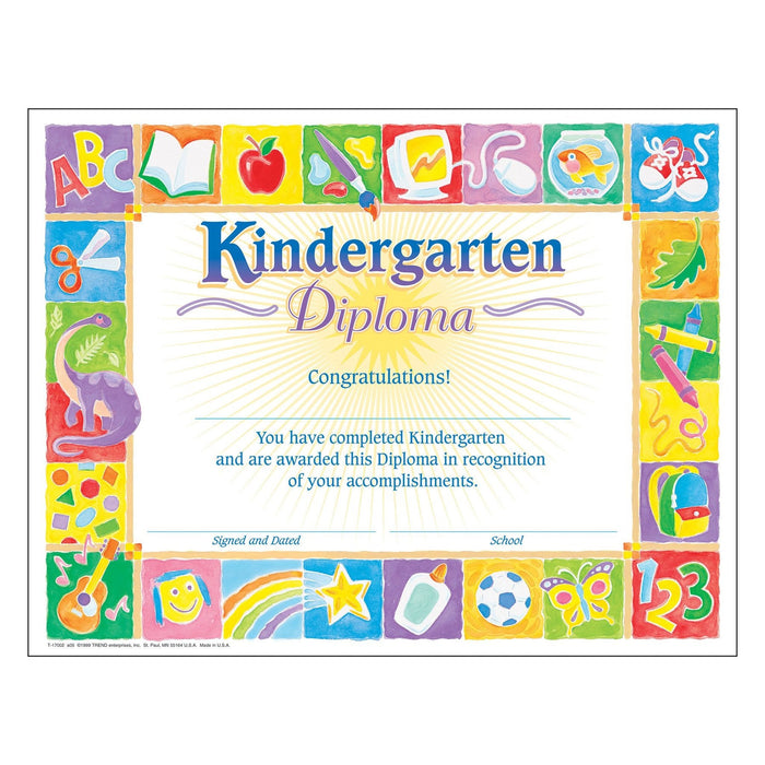 Classic Kindergarten Diploma Pack of 30 [T17002]