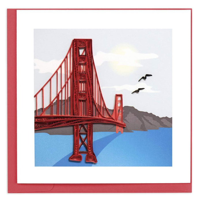 Quilled Golden Gate Bridge Greeting Card [BL1183]
