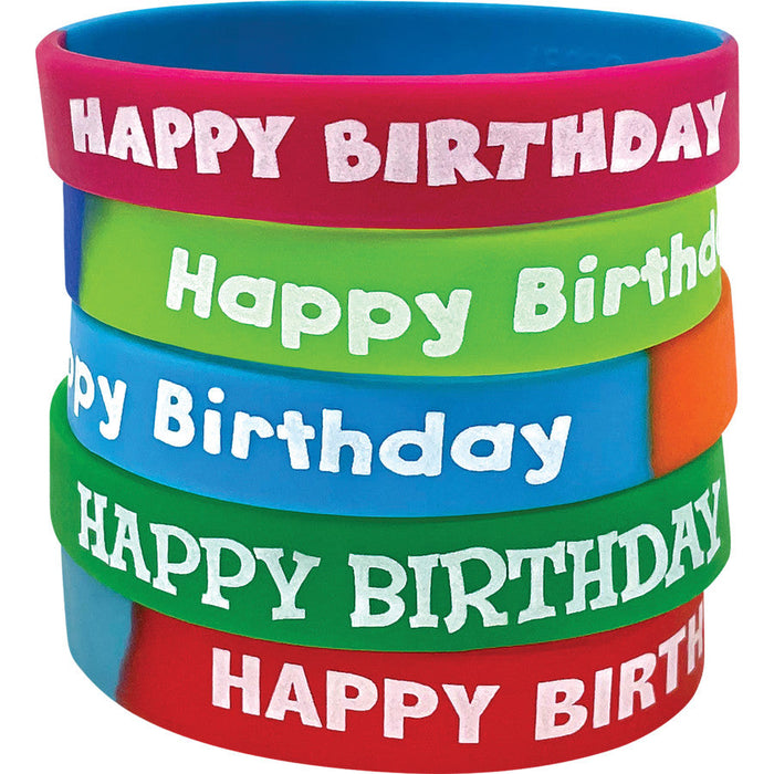 Fancy Happy Birthday Wristbands [TCR6571]