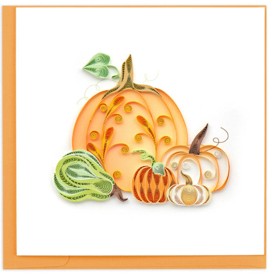 Quilled Assorted Pumpkins Greeting Card [BL1348]