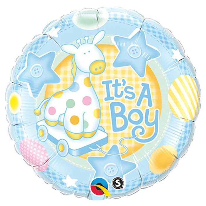 It's a Boy Soft Giraffe 18 Inch  Foil Mylar Balloon [91298]