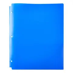 Two-Pocket Poly Folder, Blue, 9.4" x 11.4 [FF-OP-6839]