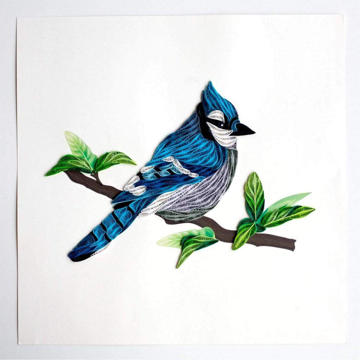 Quilled Blue Jay Greeting Card [BL948]