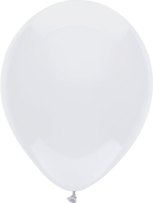 Bright White 5 Inch Latex Balloons Bag of 50 [71987]