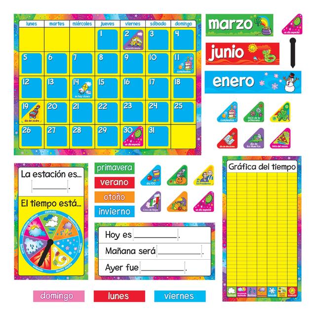 Calendario Anual (Spanish) Bulletin Board Set [T8097]