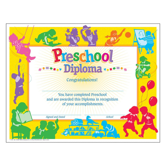 Classic Preschool Diploma Pack of 30 [T17001]
