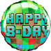 Happy Birthday Pixel Party 18″ Balloon